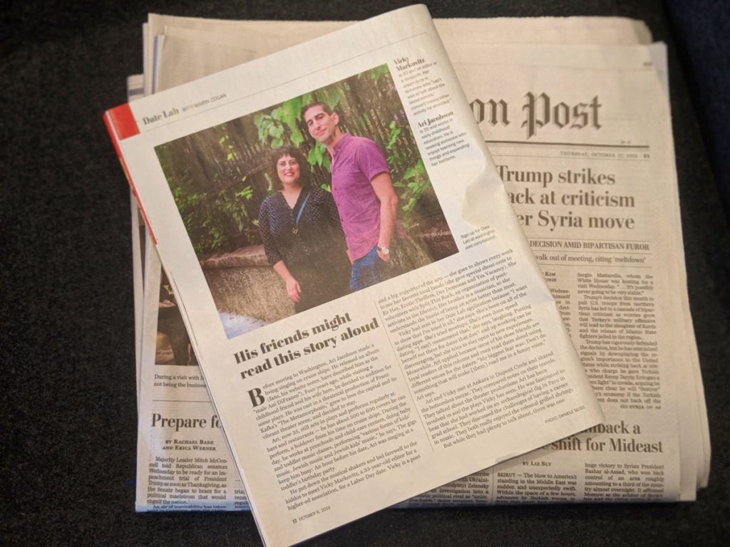 Just How Good At Matchmaking Is The Washington Post Magazine S Date Lab Column Dcist