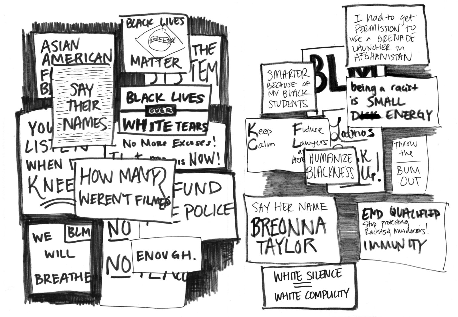 An Illustrated Look At D.C’s Saturday Protests Against Police Brutality ...