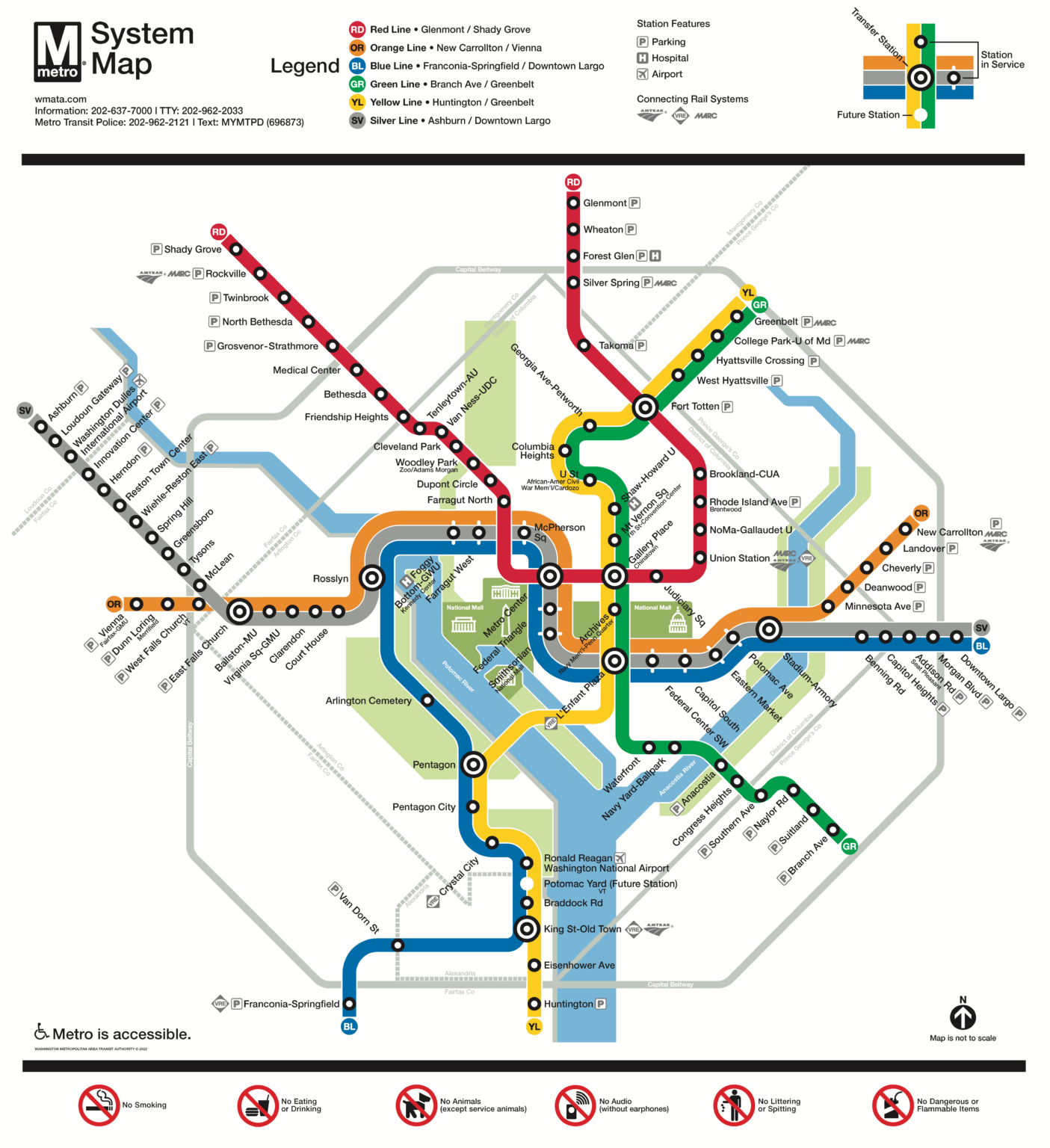 The New Metro Map, Featuring the Silver Line Extension and Name Changes