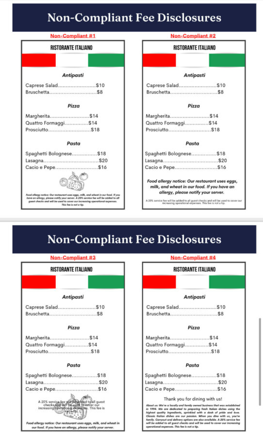 Service Fee Disclosure Example Here’s How D.C. Restaurants Are Supposed To Disclose Service Fees | DCist